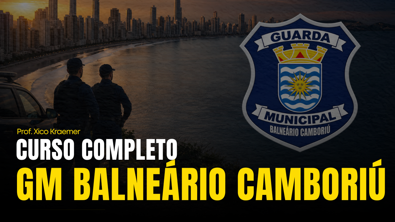 Capa do curso Guarda Municipal de Camboriú