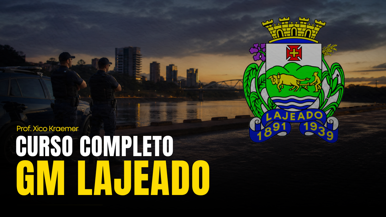 Capa do curso Guarda Municipal de Lajeado
