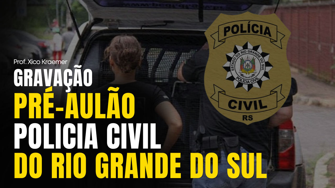 Capa do curso Pré-aulão da PCRS