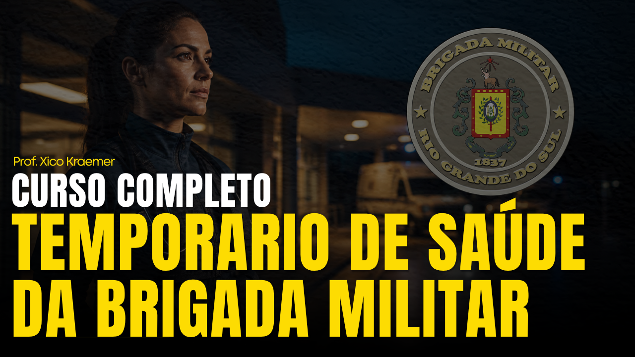 Capa do curso Temporário de Saúde da Brigada Militar