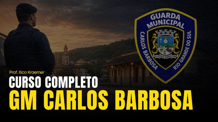 Capa do curso Guarda Municipal de Carlos Barbosa