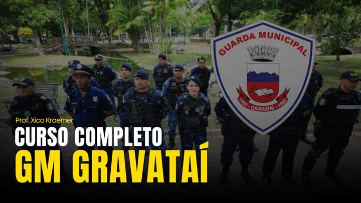 Capa do curso Guarda Municipal de Gravataí