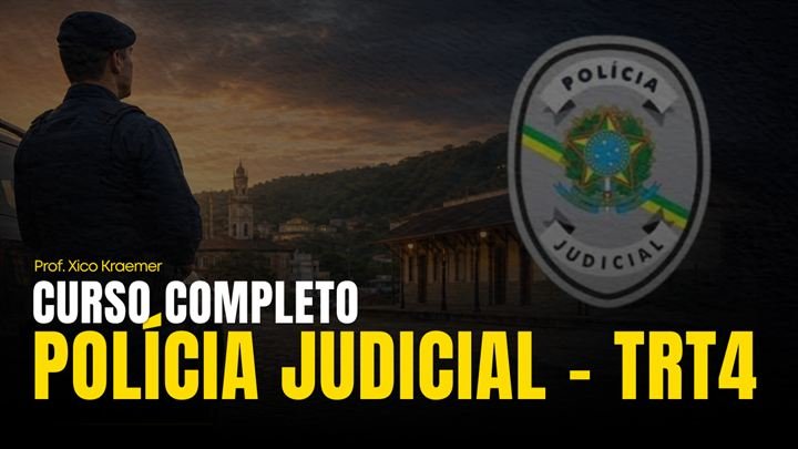 Capa do curso Polícia Judicial do TJRS