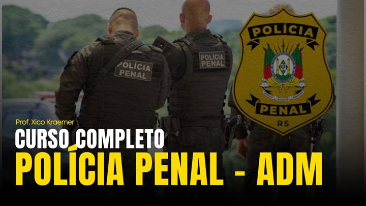 Capa do curso Polícia Penal RS — Técnico Administrativo